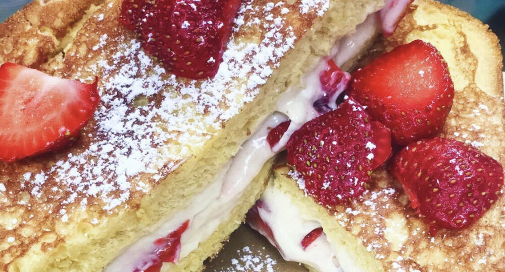 Brunch Strawberry Cream Cheese Stuffed French Toast