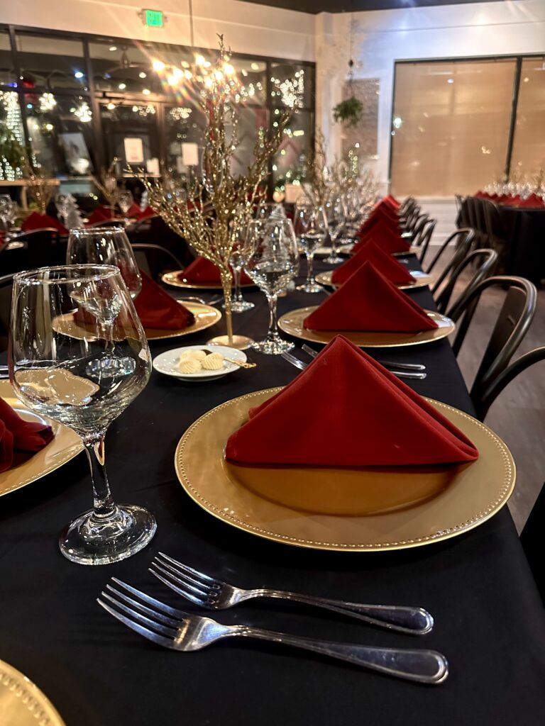 Private Christmas Rehearsal Dinner Georgia
